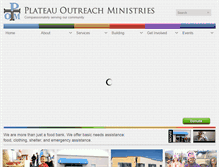 Tablet Screenshot of plateauoutreach.com